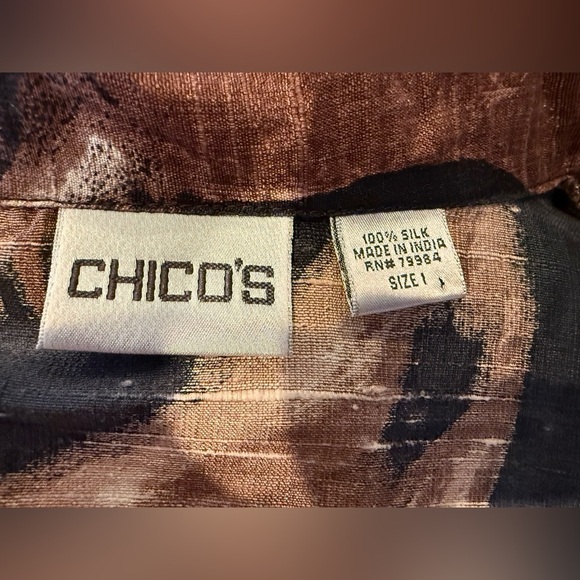 Chico's Brown and Black Abstract Blazer - Picture 5 of 5